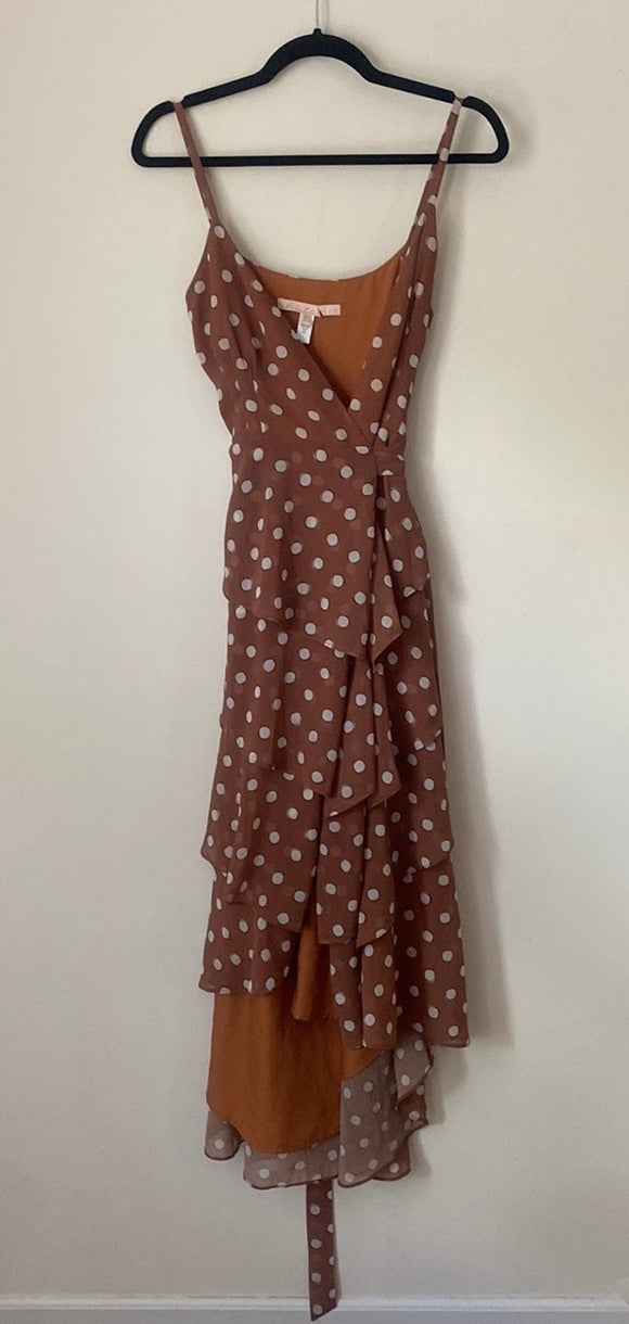 Hutch Polka Dot Wrap Dress Size Extra Small